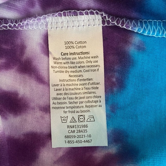 Color Splash Pet Tee Large Tie Dye Dog Shirt ArtMinds Bright & Fun Vibes Styling - Picture 9 of 12